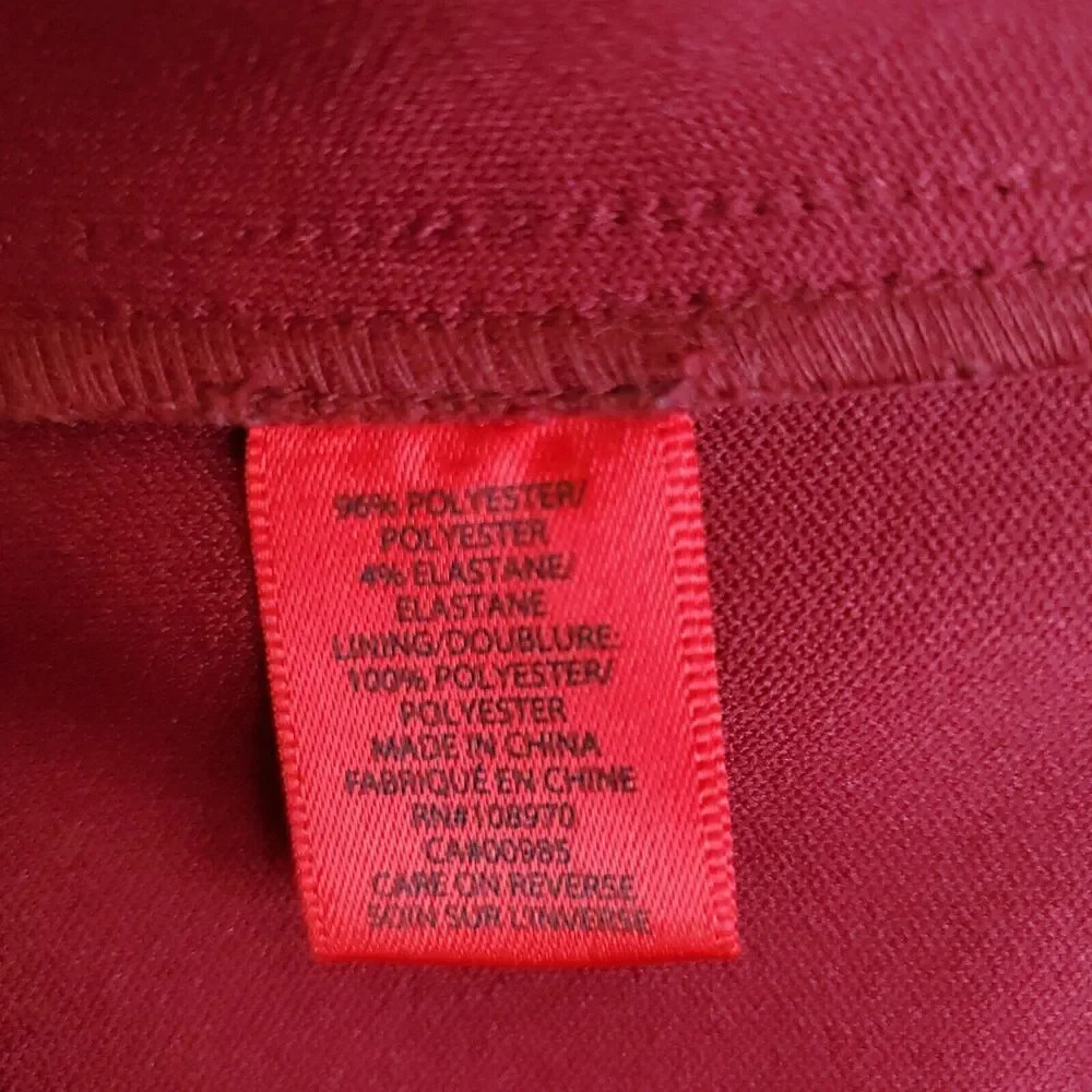 Zac Posen Z Spoke Women Mini Dress Sheath Knee Length Size0 Burgundy Bodycon NWT - Picture 7 of 14